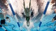 Michael Phelps swims during the men's butterfly 200m