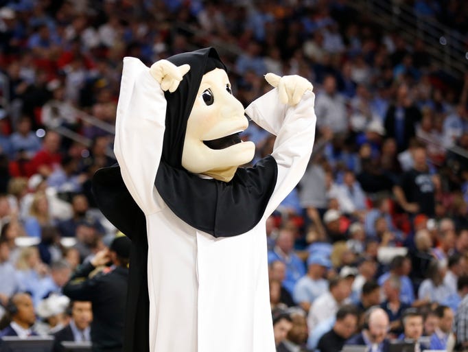 NCAA tournament mascots in action