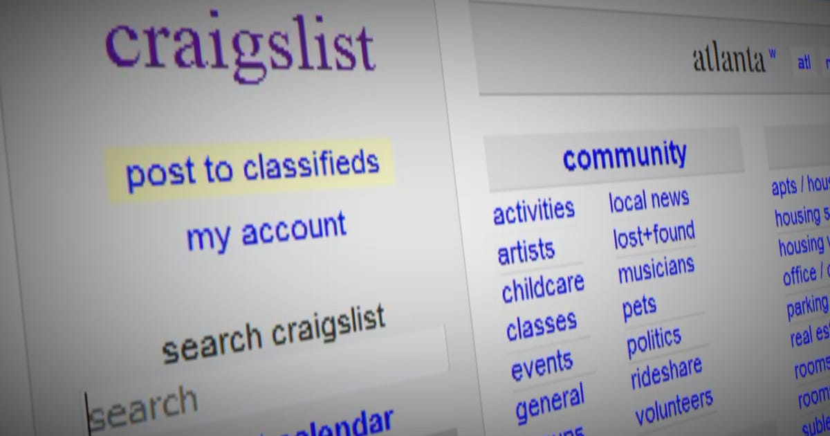 Craigslist ad attracts black market baby sellers
