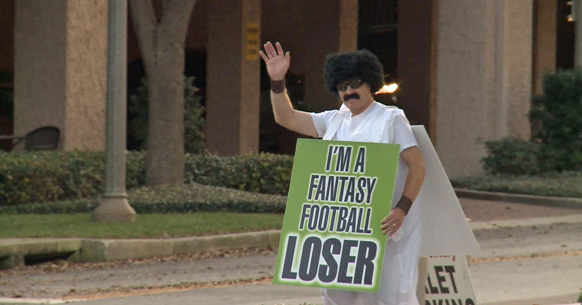 Fantasy football loser gets embarrassing public punishment