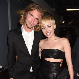 My Friend's Place representative Jesse and Miley Cyrus attend the 2014 MTV Video Music Awards at The Forum on August 24 in Inglewood, Calif.