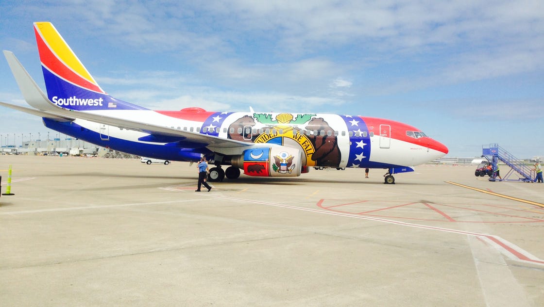 Southwest Airlines unveils 'Missouri One' jet