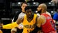 Oct. 5: Bulls 82, Pacers 76.Indiana center Roy Hibbert backs down Chicago forward Carlos Boozer.