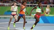 Genzebe Dibaba (ETH) during the women's 1500m semifinals