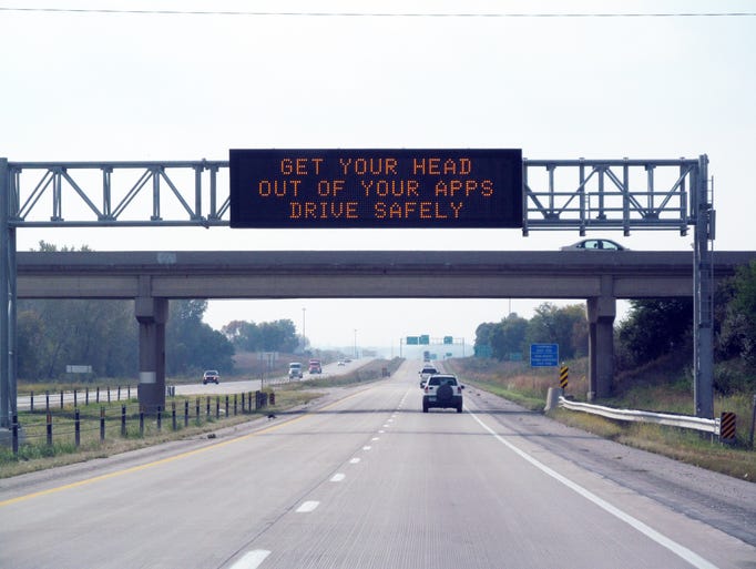 Drivers chuckle at funny highway message signs
