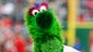 March 23: The Phillie Phanatic entertains the crowd.