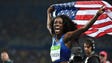 Ashley Spencer (USA) took bronze in the women’s 400-meter