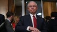 Sessions waits for the beginning of a Senate Environment