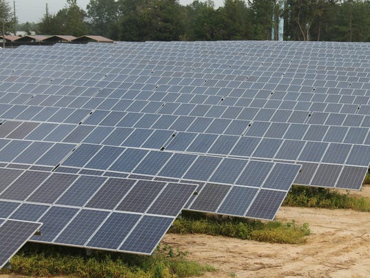 VizCo's solar power system has a total of 3,280 panels spanning nearly 