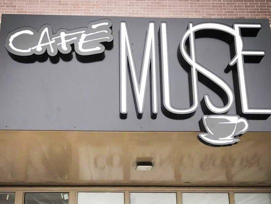 A sign for Cafe Muse in North Liberty.
