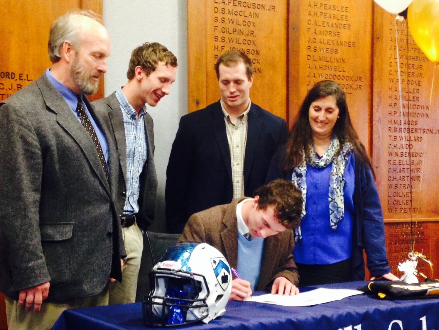 Asheville School senior David Schill will play college football for Centre (Ky.).