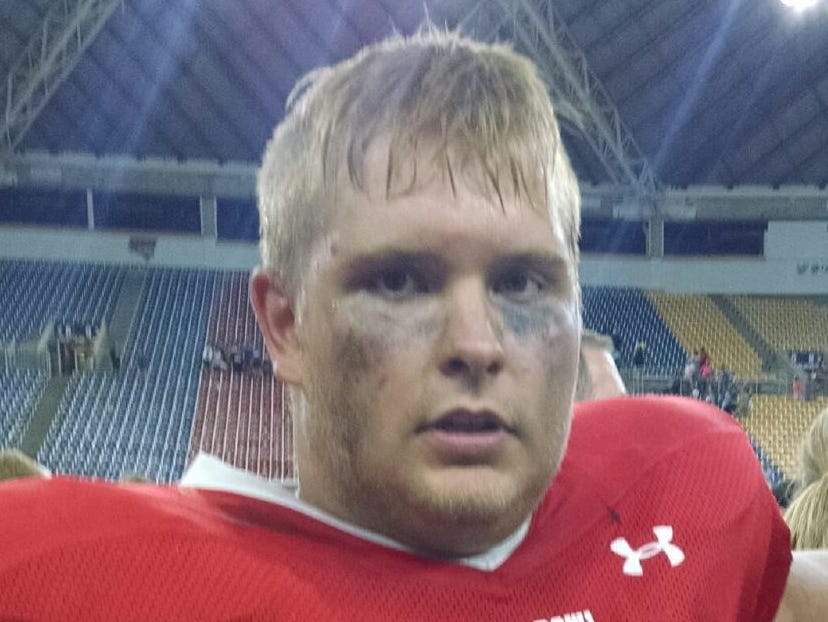Former Carlisle offensive lineman and incoming Drake University freshman Luke Oja participated at the 43rd annual Iowa Shrine Bowl game on Saturday at the UNI-Dome in Cedar Falls.
