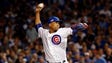 Game 2 in Chicago: Cubs relief pitcher Pedro Strop