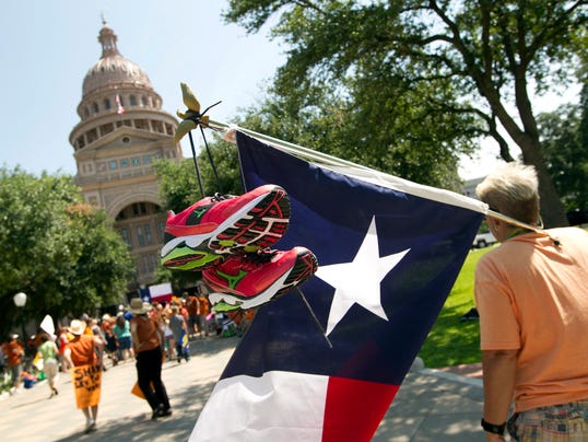 Statist idiot: District Judge Lee Yeakel strikes down key Texas abortion limits 1382989372000-AP-Abortion-Restrictions-Senate