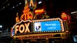 The marquee at the Fox Theatre pays tribute to the