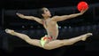 Laura Zeng of the United States performs her rhythmic