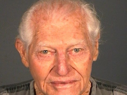 This photo provided by the Carson City Sheriff 's Department shows William Dresser. Dresser was arrested  Sunday Jan. 19, 2014, after firing one shot with small-caliber semi-automatic handgun that struck his wife in the chest at Carson Tahoe Regional