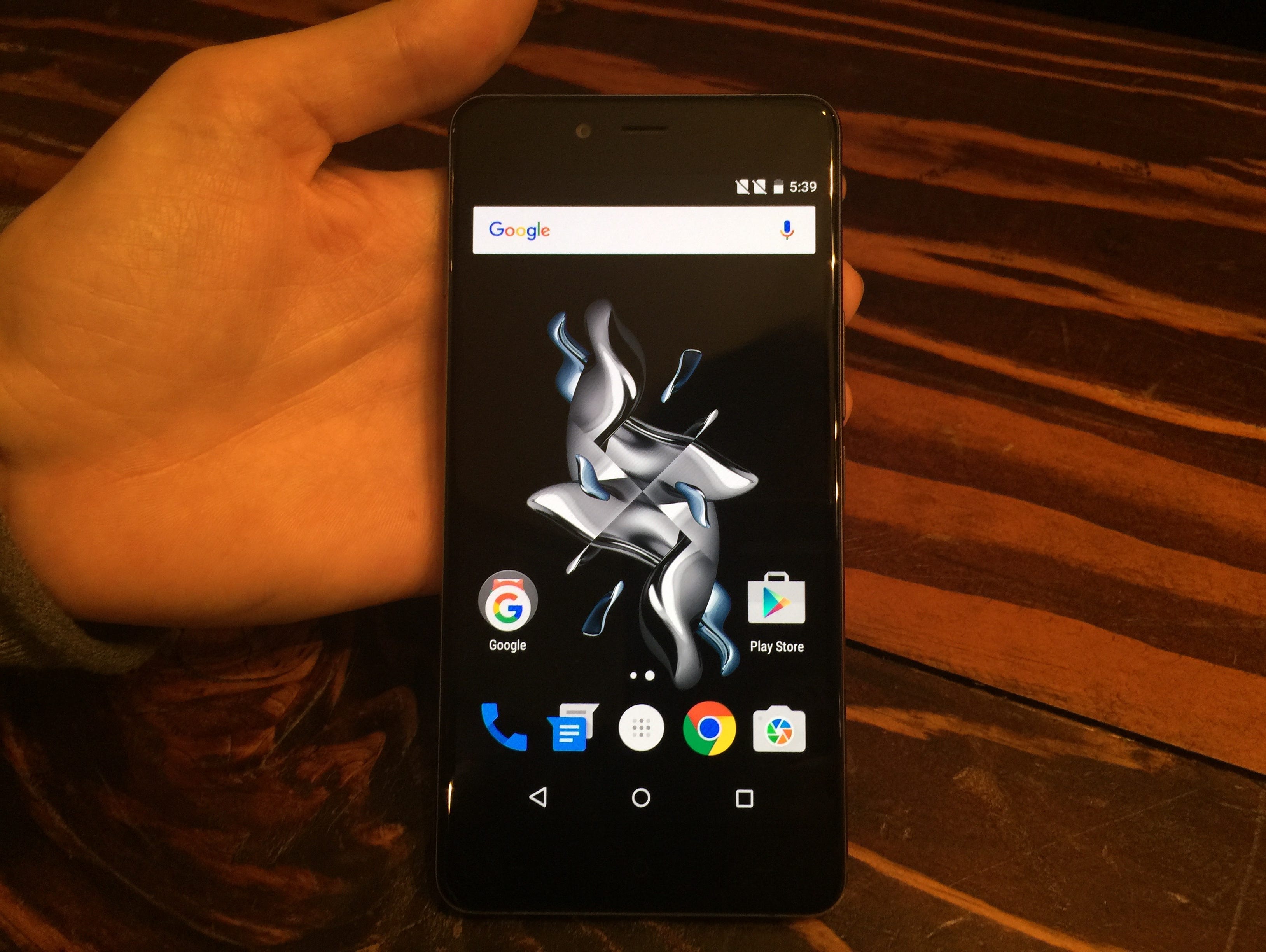 The front of the new $249 OnePlus X