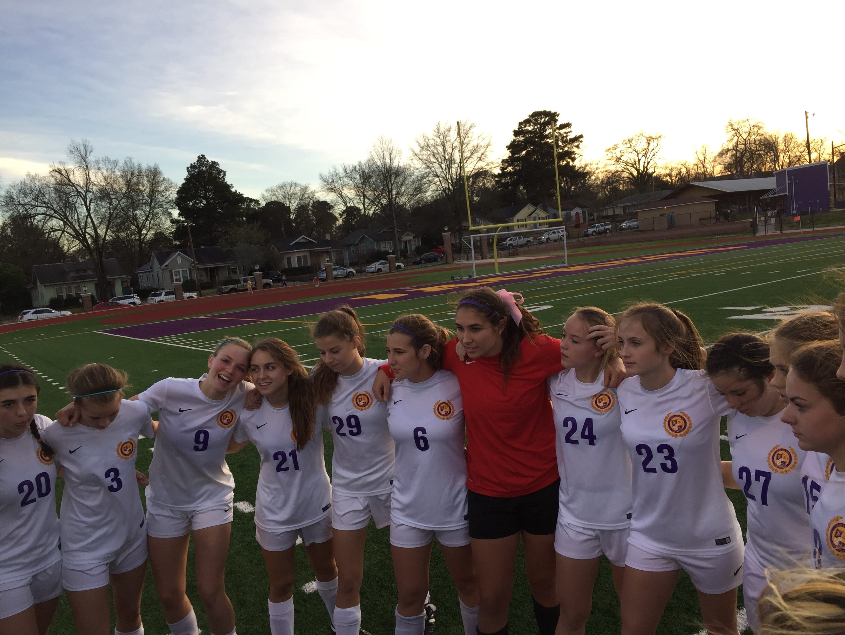 The Byrd soccer team prepares to play Baton Rouge in the LHSAA D-I state playoffs.