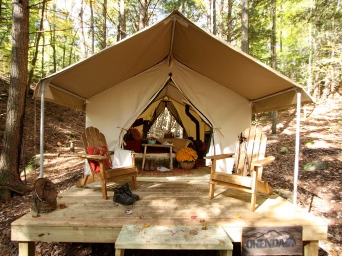 An authentic all-inclusive luxury camping retreat, Camp Orenda provides comfort and luxury in the wilderness.