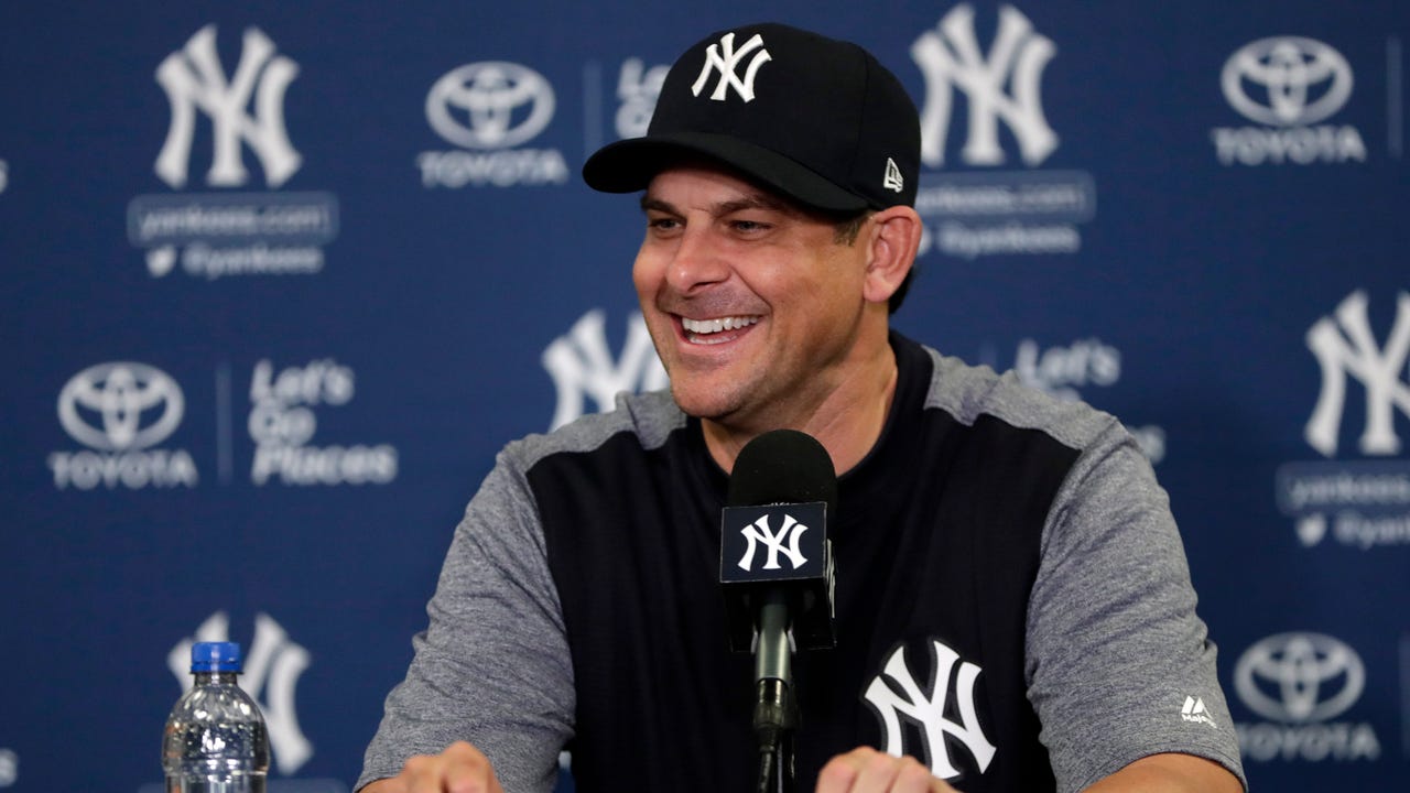 Aaron Boone holds first press conference of Spring Training