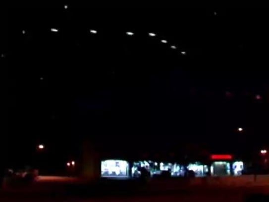 An image of the Phoenix Lights captured by Dr. Lynne