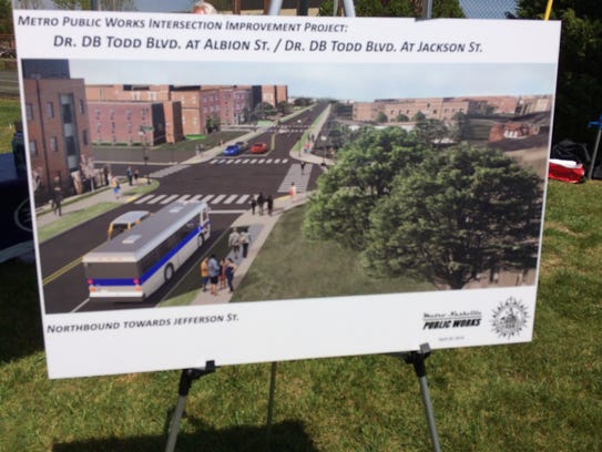Rendering of proposed improvements to Dr. DB Todd Blvd