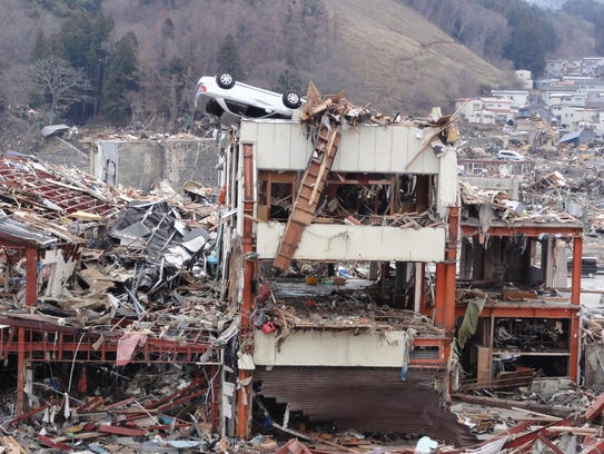 The 2011 earthquake and tsunami in Japan shows the