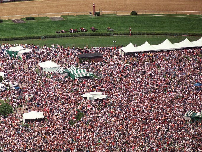 Kentucky Derby infield through the years Gallery