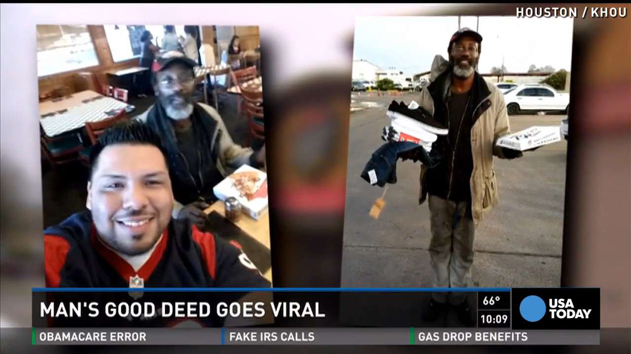 See why this man's good deed has gone viral