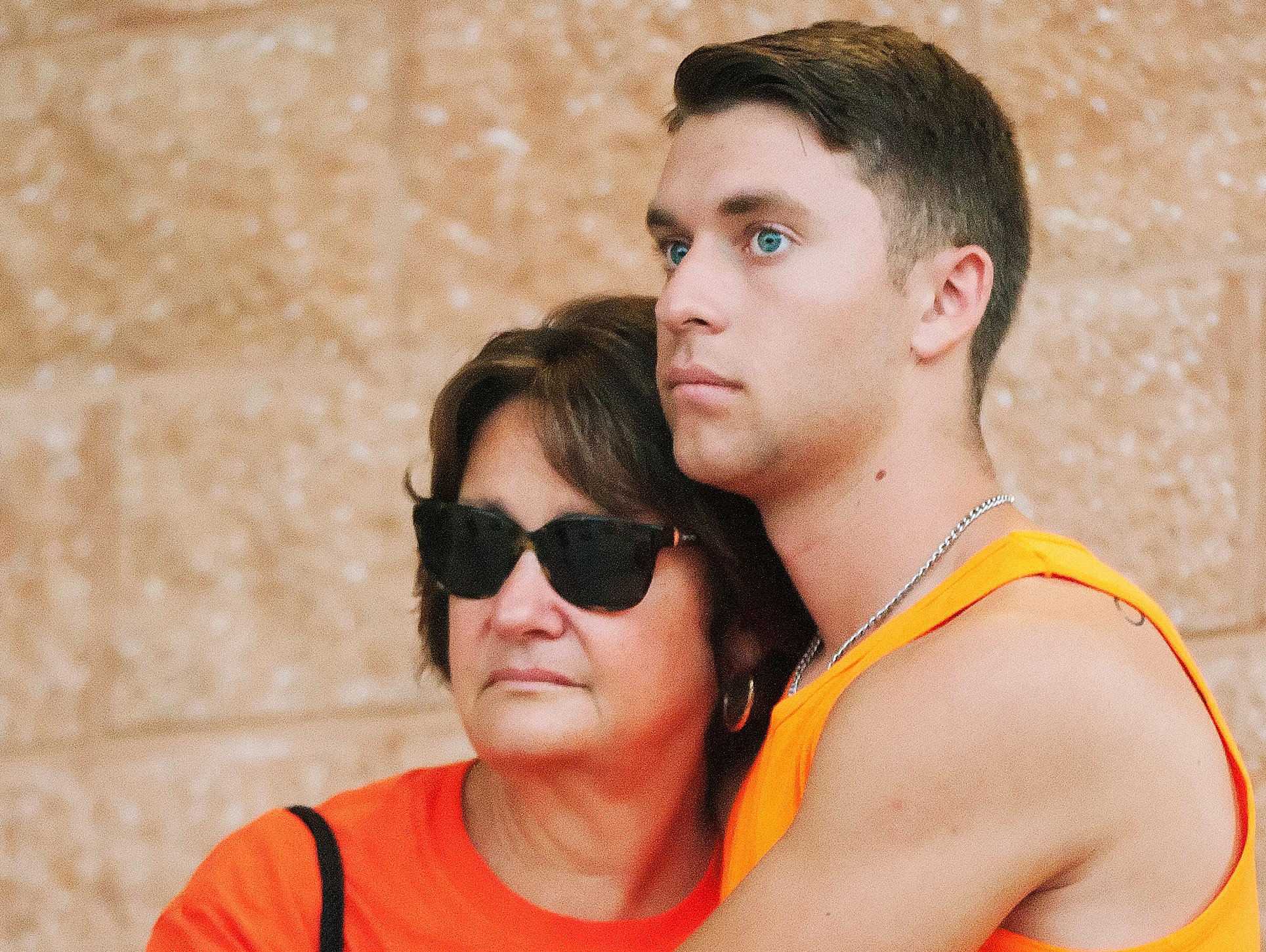 Susan Sommer, wife of the late Jeff Sommer and their son Adam Sommer attend the Estero DDD Invitational at Estero Community Park.