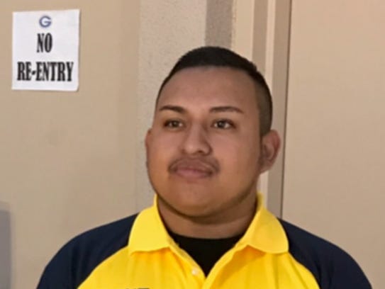 Erick Silva, 21, a security guard working at the Route