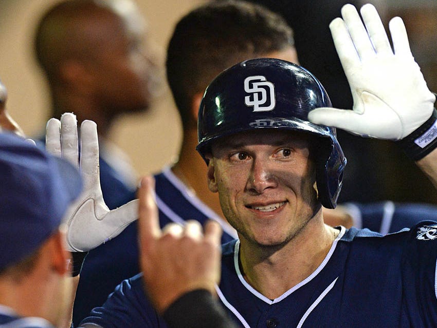 Clint Barmes has had trouble hitting over .250 in recent years, but his bat has kept him on the field in San Diego.