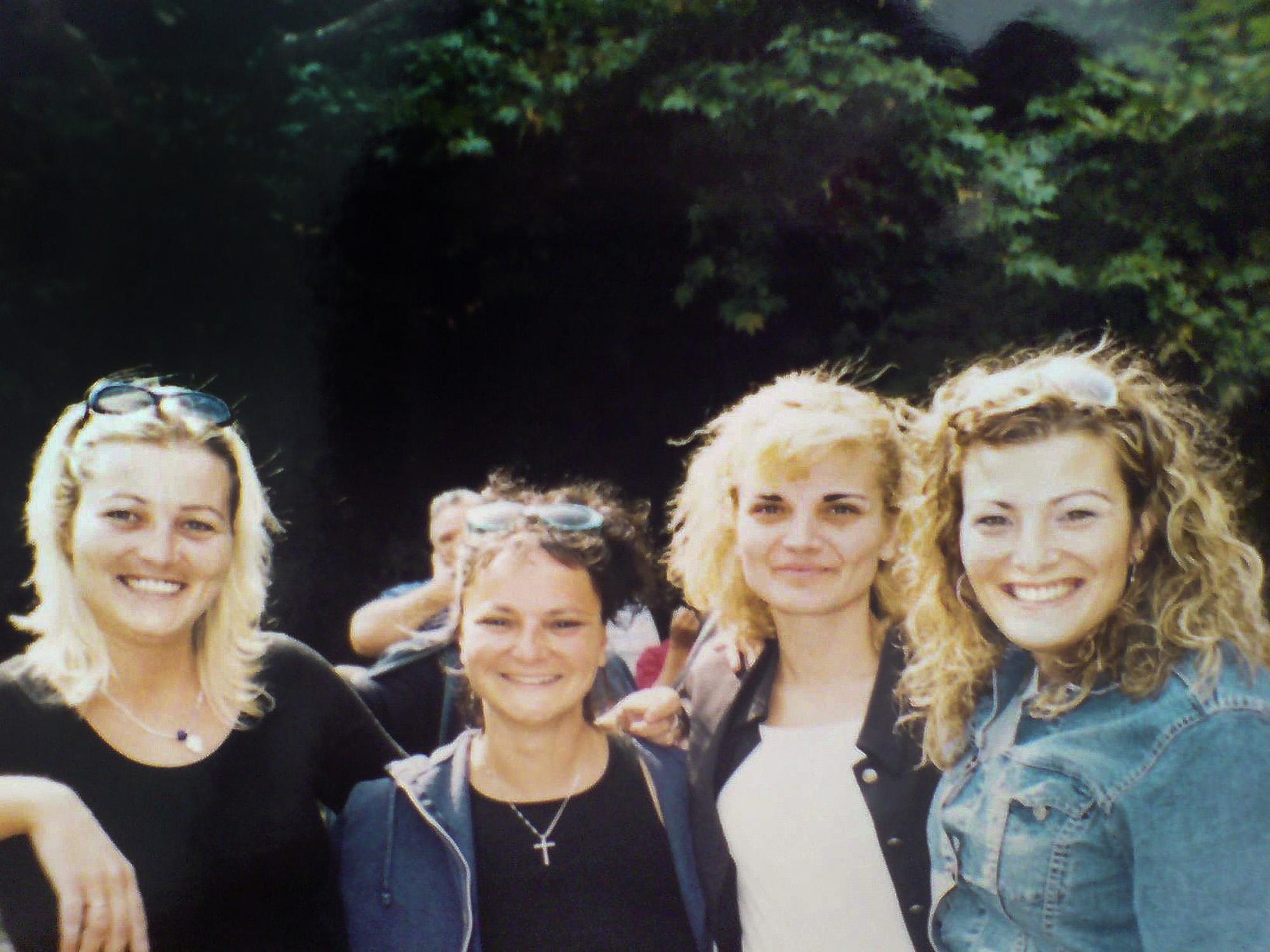 Greek adoptee Judy Gallas, second from left, was reunited