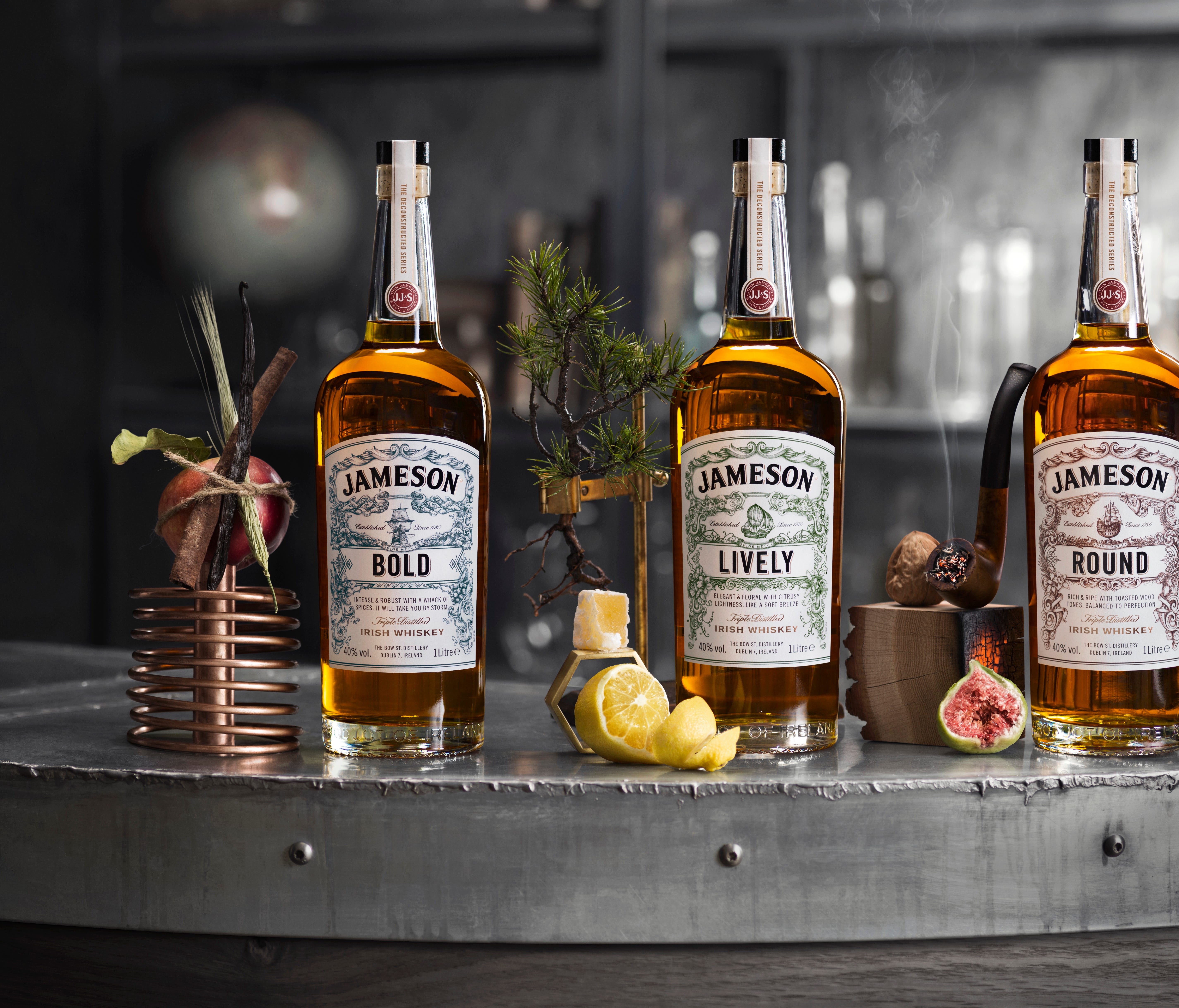 The ever popular Jameson Irish Whiskey launched a travel retail exclusive last year called the Deconstructed Series ($42). This trio of whiskeys focuses on the elements that go into classic Jameson: Bold is influenced by pot still whiskey, Lively is 