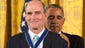 James Taylor is awarded the Presidential Medal of Freedom