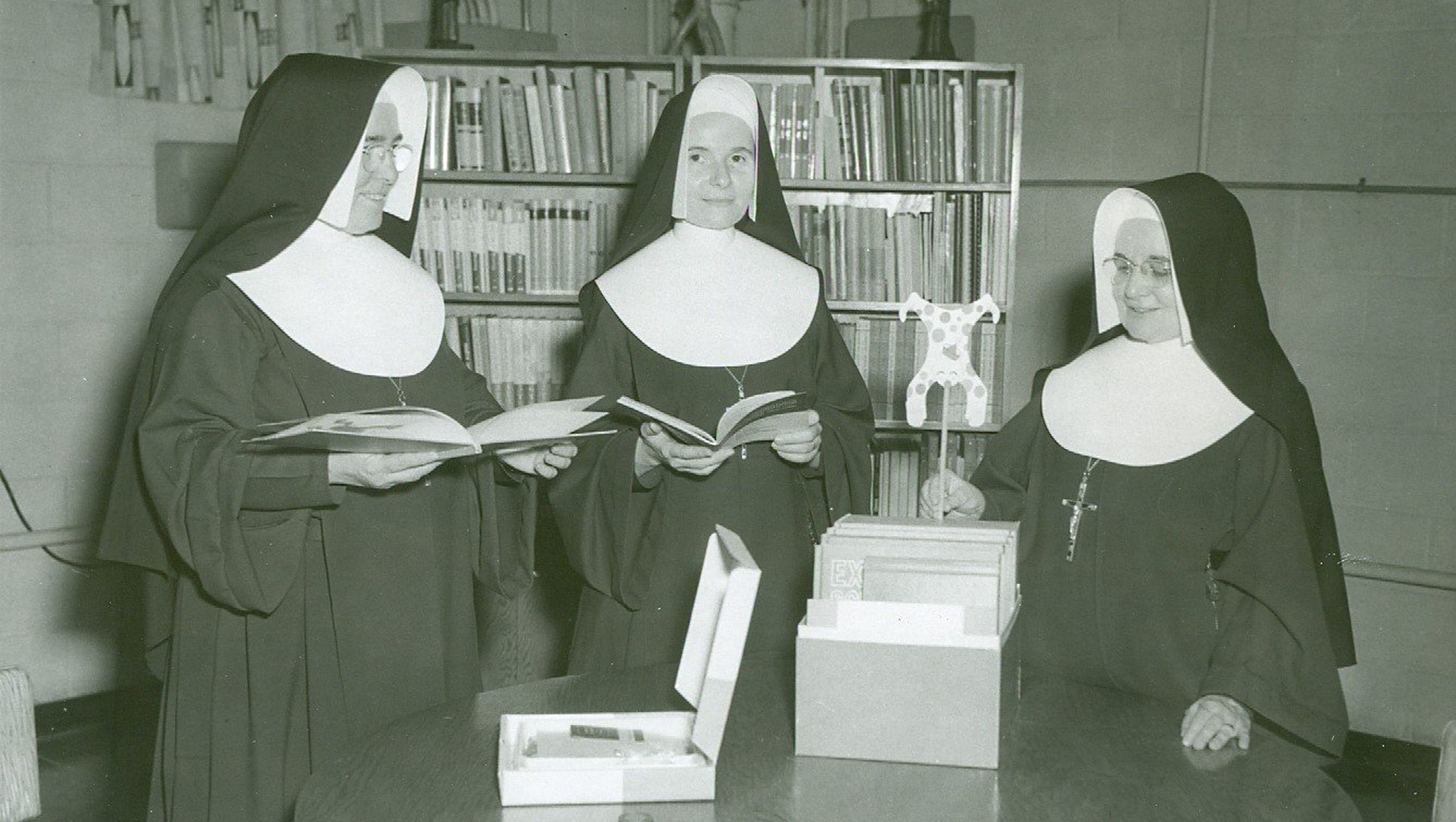 Vintage photos of IHM nuns at metro Detroit Catholic schools