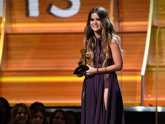 Maren Morris accepts best country solo performance