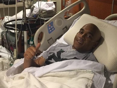 Former Canton High School football player Josh Nolen has maintained a positive attitude during his battle with renal medullary carcinoma.