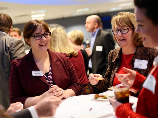 Katie Caples of Hopewell Township, left, and Jane Owens