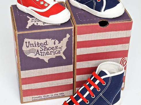 Kids' sneakers from United Shoes of America.  United Shoes of America