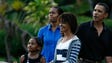 President Obama and first lady Michelle Obama make