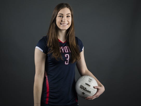 Peoria's Kara Spicer, senior volleyball player, is