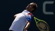 Richard Gasquet of France in action against Kyle Edund