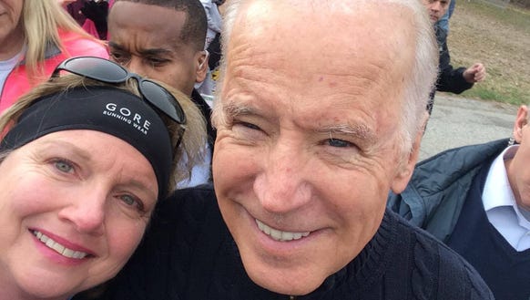 Cindy Glazier snapped this selfie with Vice President