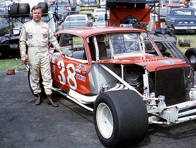 Jerry Cook used this Ford Falcon-bodied car to help
