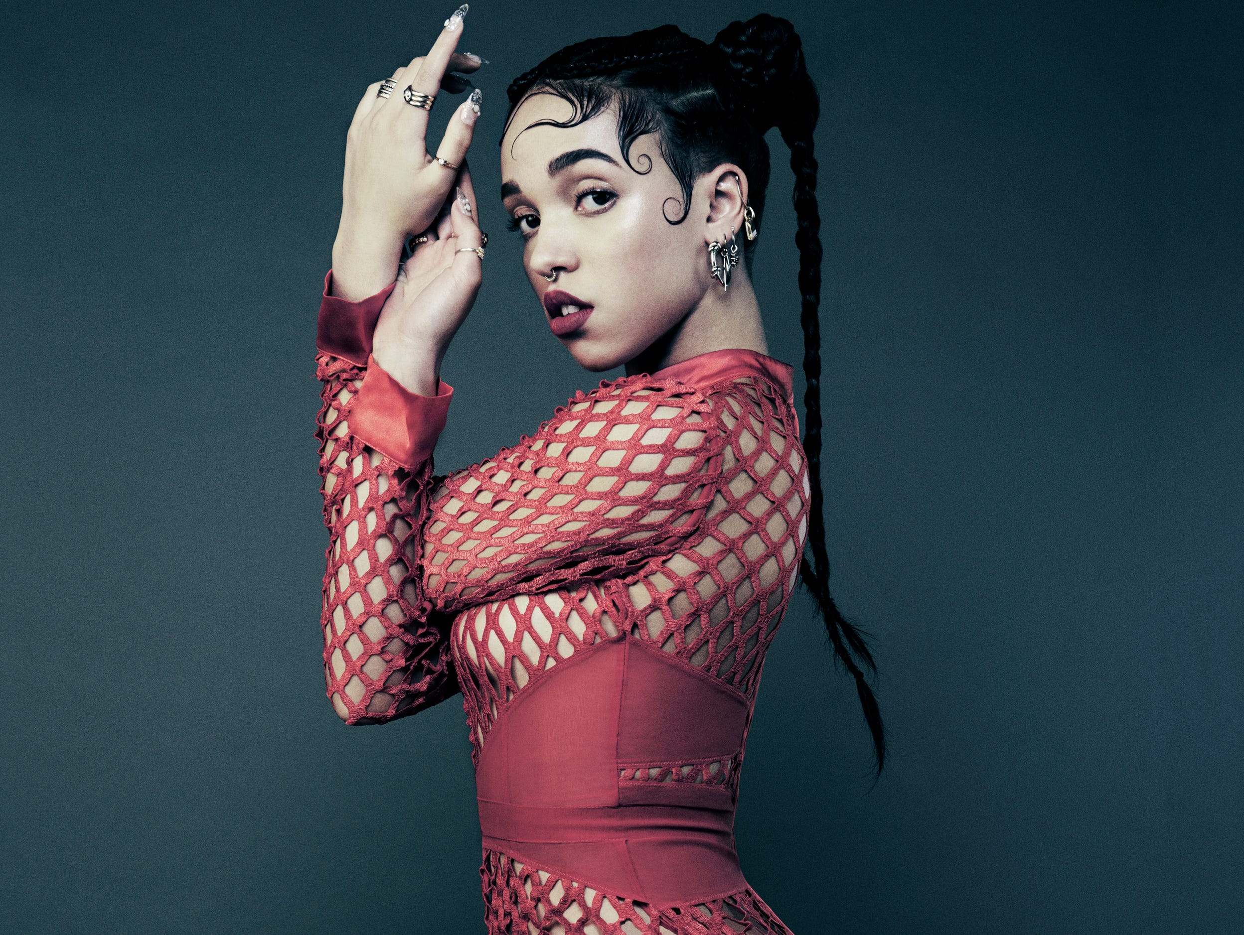 Tahliah Barnett, 26, better known as British singer FKA Twigs.