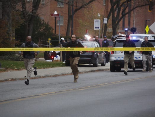 Police respond to reports of an active shooter on campus