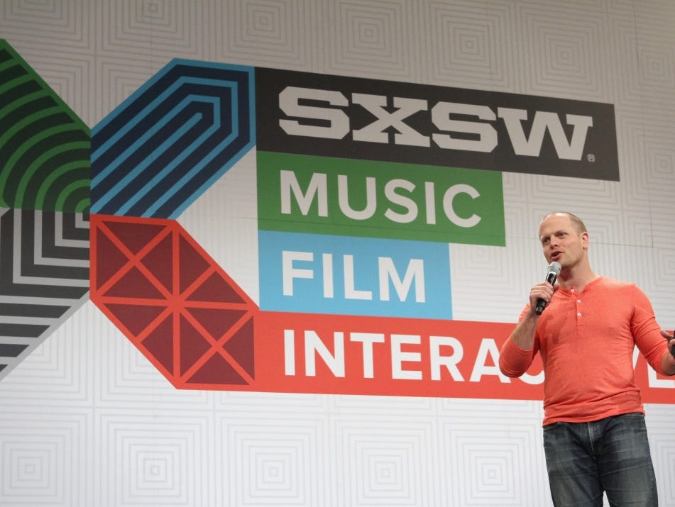 Tim Ferriss, author of The 4-Hour Workweek, speaks at South By Southwest in March 2015.