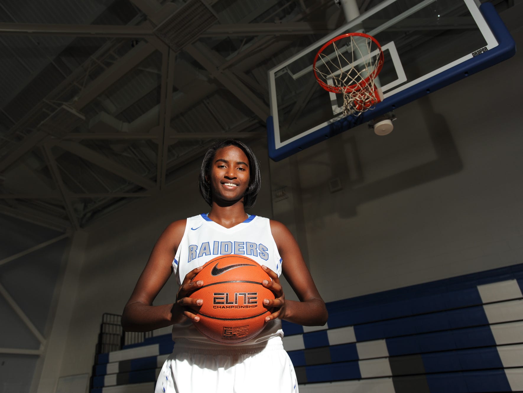 Altia Anderson, a Woodbridge girls basketball player who will be signing a scholarship to play at Marquette this fall.